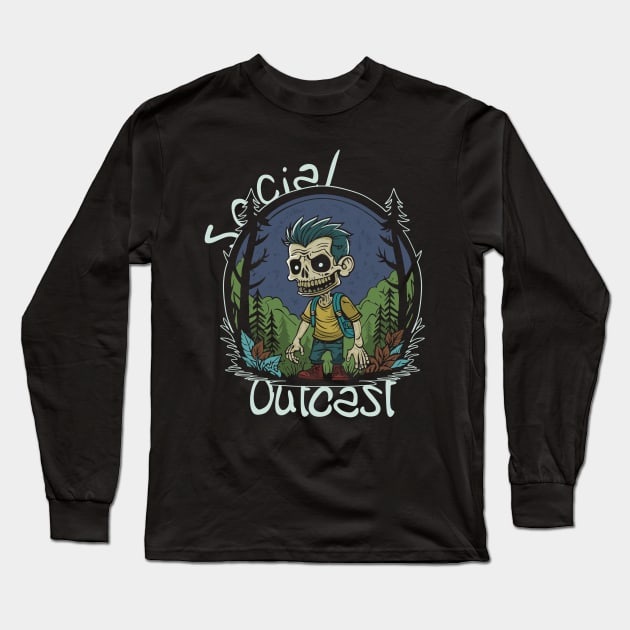 Social outcast Long Sleeve T-Shirt by Reign Day Apparel 